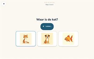 Het missie-scherm van OefenKompas